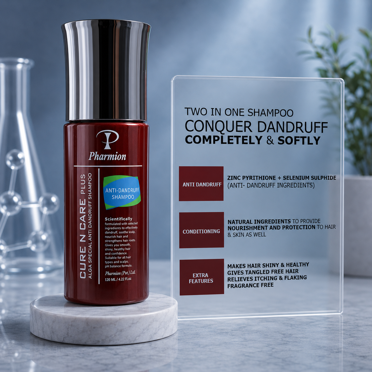 Cure N Care Plus Anti Dandruff Shampoo 120 ml